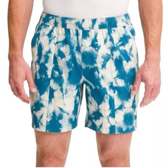 The North Face Men’s S Class V Pull On Shorts Retro Blue Tie-Dye 4.75" Inseam - Picture 1 of 8